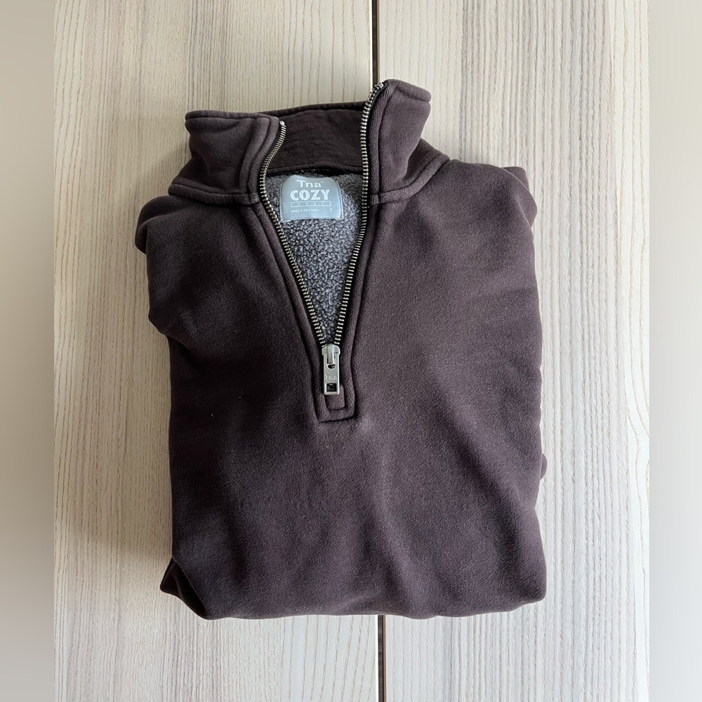 TNA cozy 1/4 zip sweatshirt